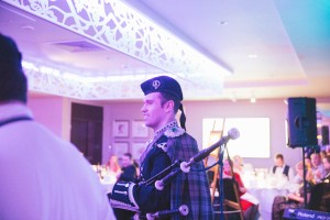 Wedding bagpiper in Edinburgh