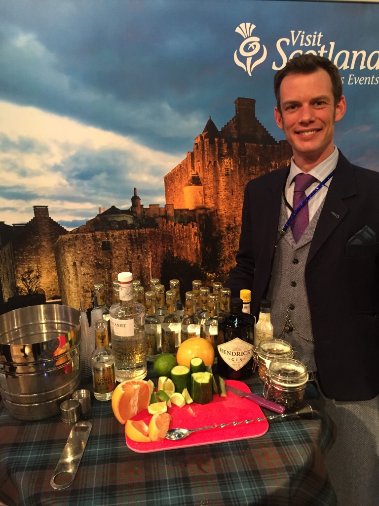 Scottish corporate event; gin tasting