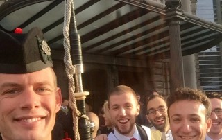 Edinburgh University Graduations Bagpiper