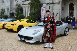 Dundas Castle Bagpiper for Ferarri