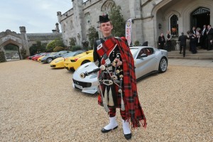 Bagpiper at Dundas Castle event