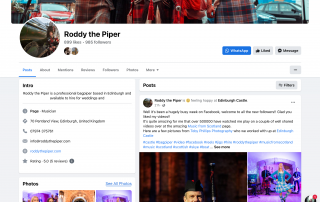 Live Bagpipe Music - Roddy The Piper