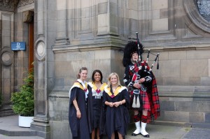 Playing at Edinburgh University Graduations.